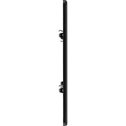 BG Electrical Flatplate Screwless Matt Black - 4 module - rectangular