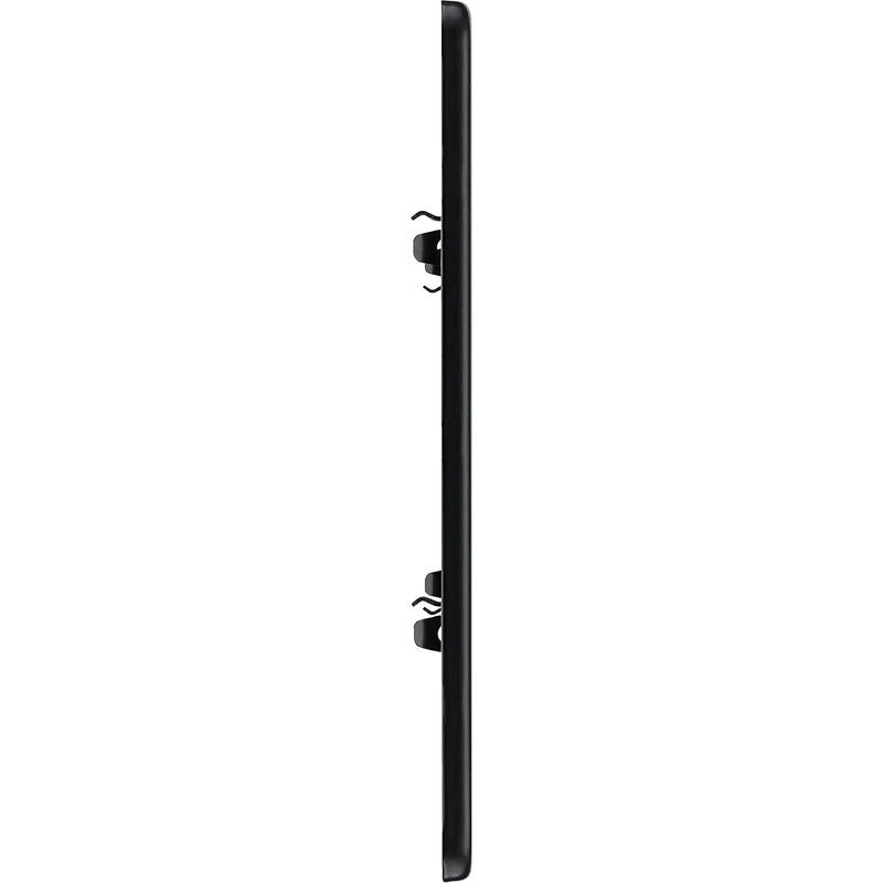 BG Electrical Flatplate Screwless Matt Black - 4 module - rectangular