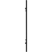 BG Electrical Flatplate Screwless Matt Black - 8 module - square