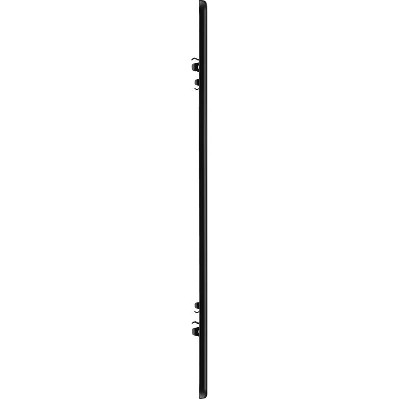 BG Electrical Flatplate Screwless Matt Black - 8 module - square