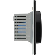 BG Electrical Flatplate Screwless Matt Black - Hotel key card switch