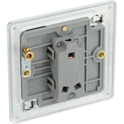 BG Electrical Flatplate Screwless Polished Chrome - Single, 2 way switch