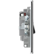 BG Electrical Flatplate Screwless Polished Chrome - Switched and fused