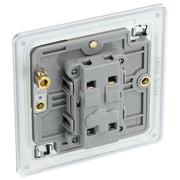 BG Electrical Flatplate Screwless Polished Chrome - Intermediate switch