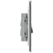 BG Electrical Flatplate Screwless Polished Chrome - Intermediate switch