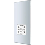 BG Electrical Flatplate Screwless Polished Chrome - 115/240V dual voltage shaver socket