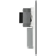 BG Electrical Flatplate Screwless Polished Chrome - 115/240V dual voltage shaver socket