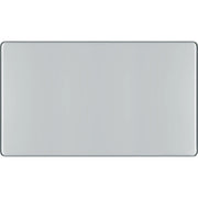 BG Electrical Flatplate Screwless Polished Chrome - Double, blank plate