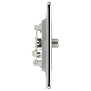 BG Electrical Flatplate Screwless Polished Chrome - Single, satellite