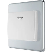 BG Electrical Flatplate Screwless Polished Chrome - Hotel key card switch