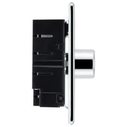 BG Electrical Flatplate Screwless Polished Chrome - Double, 2 way push 200W