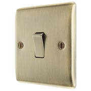 BG Electrical Nexus Metal Antique Brass - Single, 2 way switch
