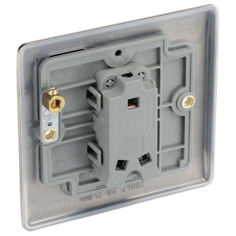 BG Electrical Nexus Metal Antique Brass - Single, 2 way switch