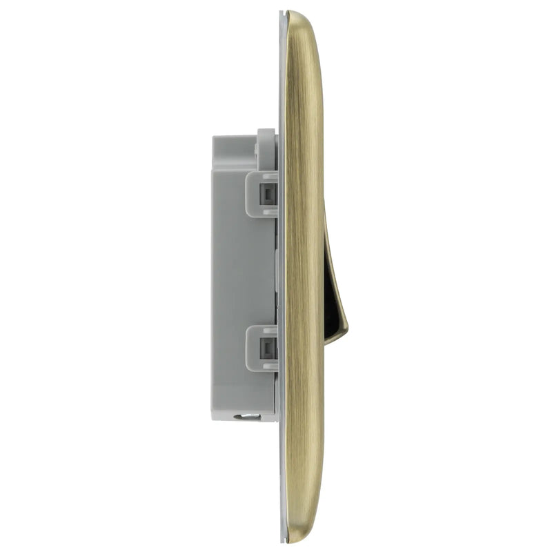 BG Electrical Nexus Metal Antique Brass - Single, 2 way switch