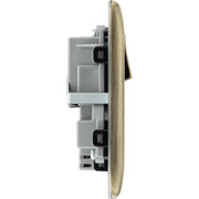 BG Electrical Nexus Metal Antique Brass - Double switched single pole, with USB A + C (12W)