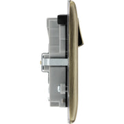 BG Electrical Nexus Metal Antique Brass - Double switched single pole, with USB A + C (22W)