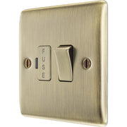 BG Electrical Nexus Metal Antique Brass - Switched and fused