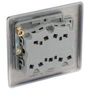 BG Electrical Nexus Metal Antique Brass - Triple, 2 way switch