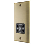 BG Electrical Nexus Metal Antique Brass - 115/240V dual voltage shaver socket