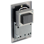 BG Electrical Nexus Metal Antique Brass - 115/240V dual voltage shaver socket