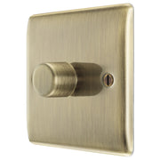 BG Electrical Nexus Metal Antique Brass - Single, 2 way push 200W
