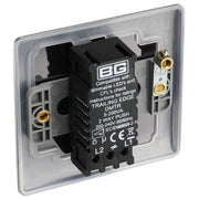 BG Electrical Nexus Metal Antique Brass - Single, 2 way push 200W