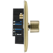 BG Electrical Nexus Metal Antique Brass - Single, 2 way push 200W