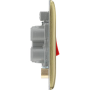 BG Electrical Nexus Metal Antique Brass - 45A, double pole, single plate, with indicator