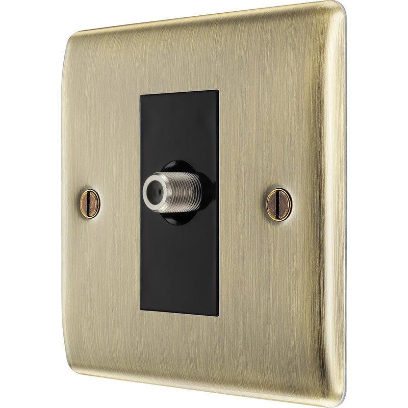 BG Electrical Nexus Metal Antique Brass - Single satellite