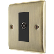 BG Electrical Nexus Metal Antique Brass - Single isolated, co-axial