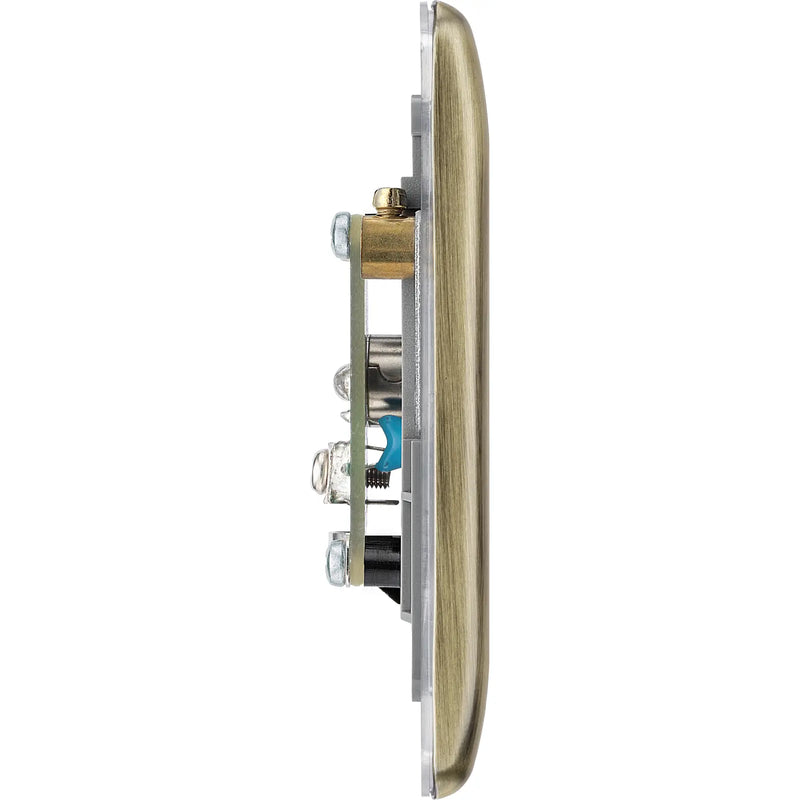 BG Electrical Nexus Metal Antique Brass - Single isolated, co-axial