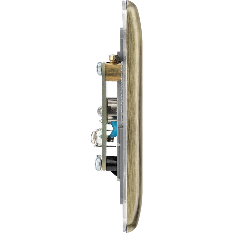 BG Electrical Nexus Metal Antique Brass - Double isolated, co-axial