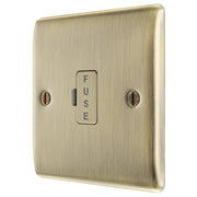 BG Electrical Nexus Metal Antique Brass - Unswitched and fused