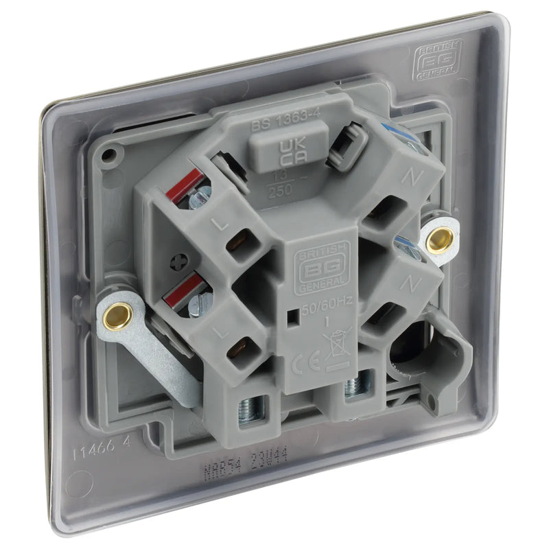 BG Electrical Nexus Metal Antique Brass - Unswitched and fused