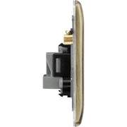 BG Electrical Nexus Metal Antique Brass - 5A, single, unswitched, round pin