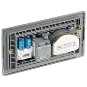 BG Electrical Nexus Metal Antique Brass - Quadplex 2 x sat, BT outlet and co-ax returned - screened