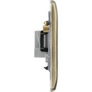 BG Electrical Nexus Metal Antique Brass - 2A, single, unswitched, round pin