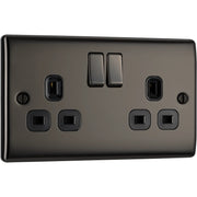 BG Electrical Nexus Metal Black Nickel - Double switched, double pole