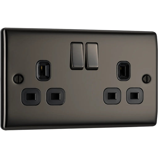 BG Electrical Nexus Metal Black Nickel - Double switched, double pole