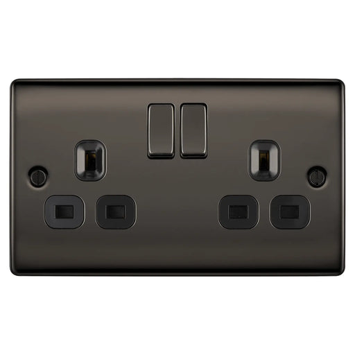 BG Electrical Nexus Metal Black Nickel - Double switched, double pole