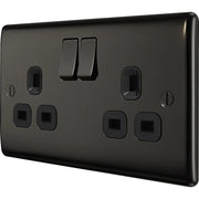 BG Electrical Nexus Metal Black Nickel - Double switched, double pole