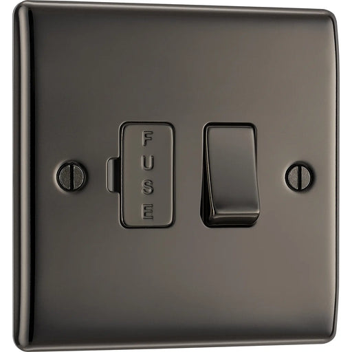 BG Electrical Nexus Metal Black Nickel - Switched and fused