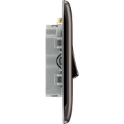 BG Electrical Nexus Metal Black Nickel - Triple, 2 way switch