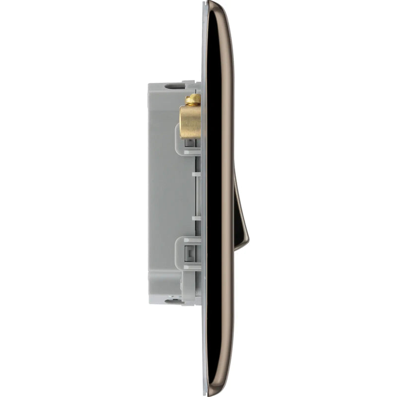 BG Electrical Nexus Metal Black Nickel - Quadruple, 2 way switch