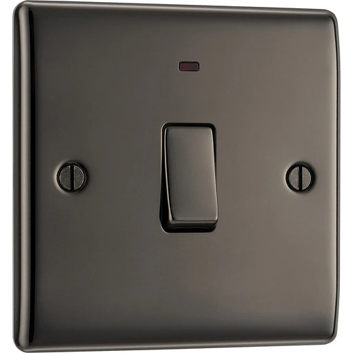 BG Electrical Nexus Metal Black Nickel - 20A, double pole, with indicator