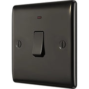 BG Electrical Nexus Metal Black Nickel - 20A, double pole, with indicator