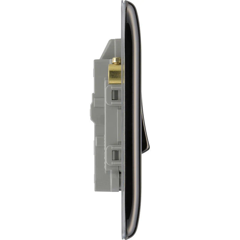BG Electrical Nexus Metal Black Nickel - 20A, double pole, with indicator