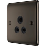 BG Electrical Nexus Metal Black Nickel - 5A, single, unswitched, round pin
