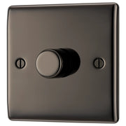 BG Electrical Nexus Metal Black Nickel - Single, 2 way push 200W