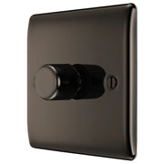BG Electrical Nexus Metal Black Nickel - Single, 2 way push 200W